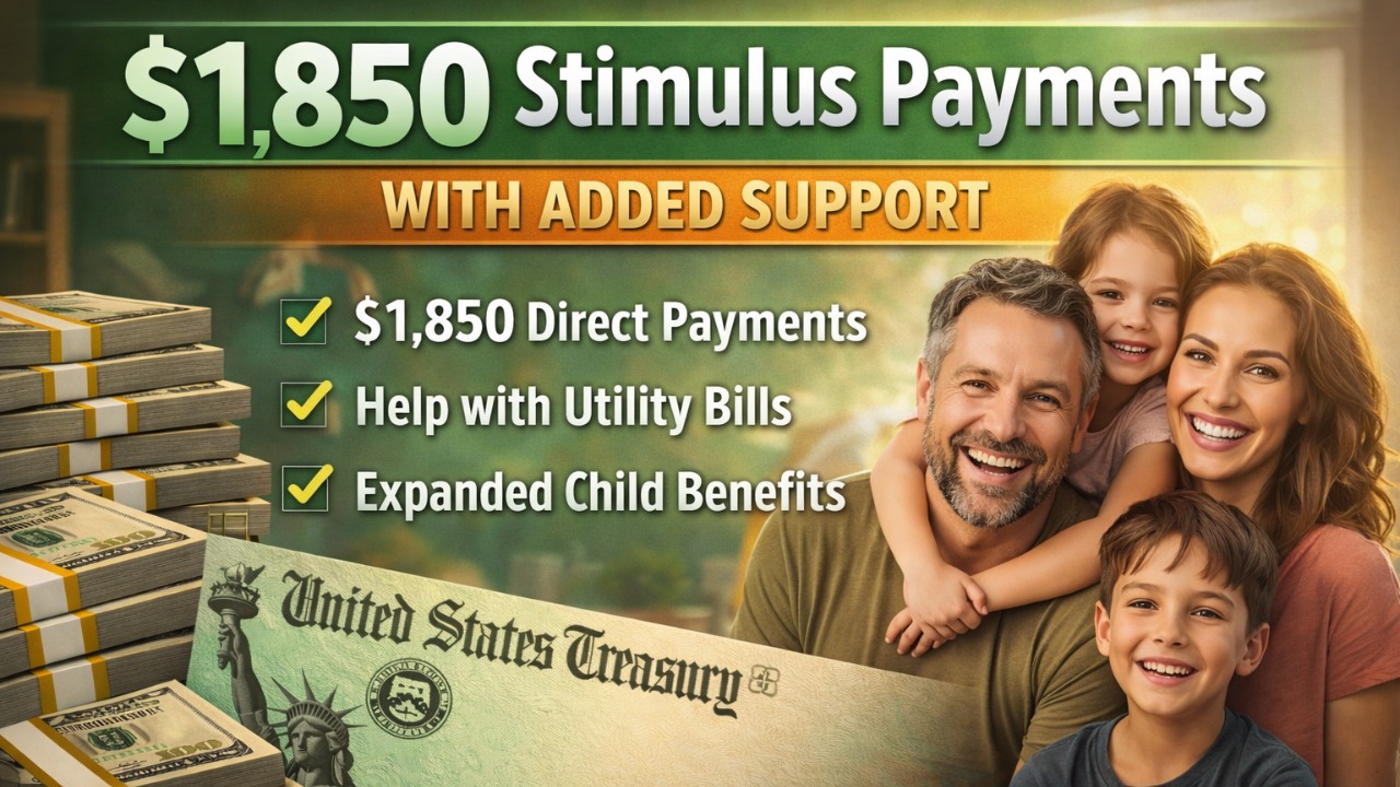$1,850 Stimulus Payments With Added Support – Who Qualifies and What’s Included
