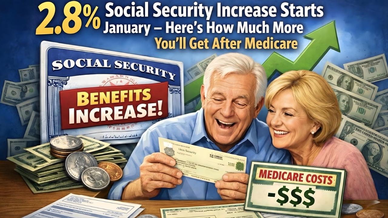 2.8% Social Security Increase Starts January – Here’s How Much More You’ll Get After Medicare