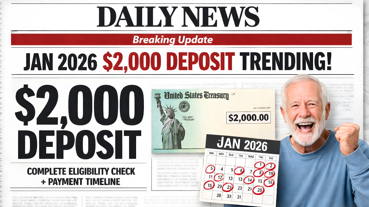 January 2026 $2,000 Deposit Is Trending – Complete Eligibility Check, Payment Timeline